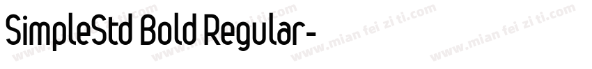 SimpleStd Bold Regular字体转换